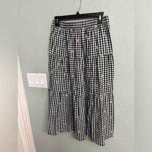 Old Navy checkered maxi skirt